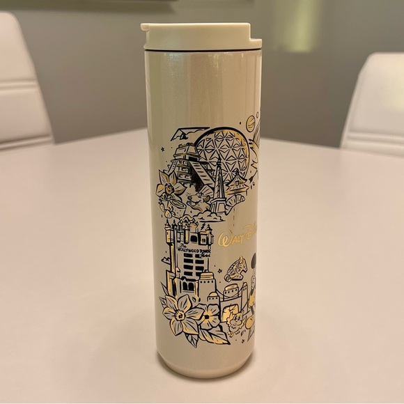 NEW STARBUCKS DISNEY WORLD MICKEY MOUSE 4 PARKS STAINLESS STEEL SHIMMER TUMBLER - Picture 3 of 11